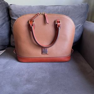 Dooney & Bourke Zip Zip Satchel- Carmel EUC